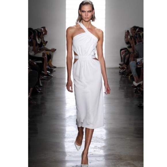 cushnie one shoulder dress